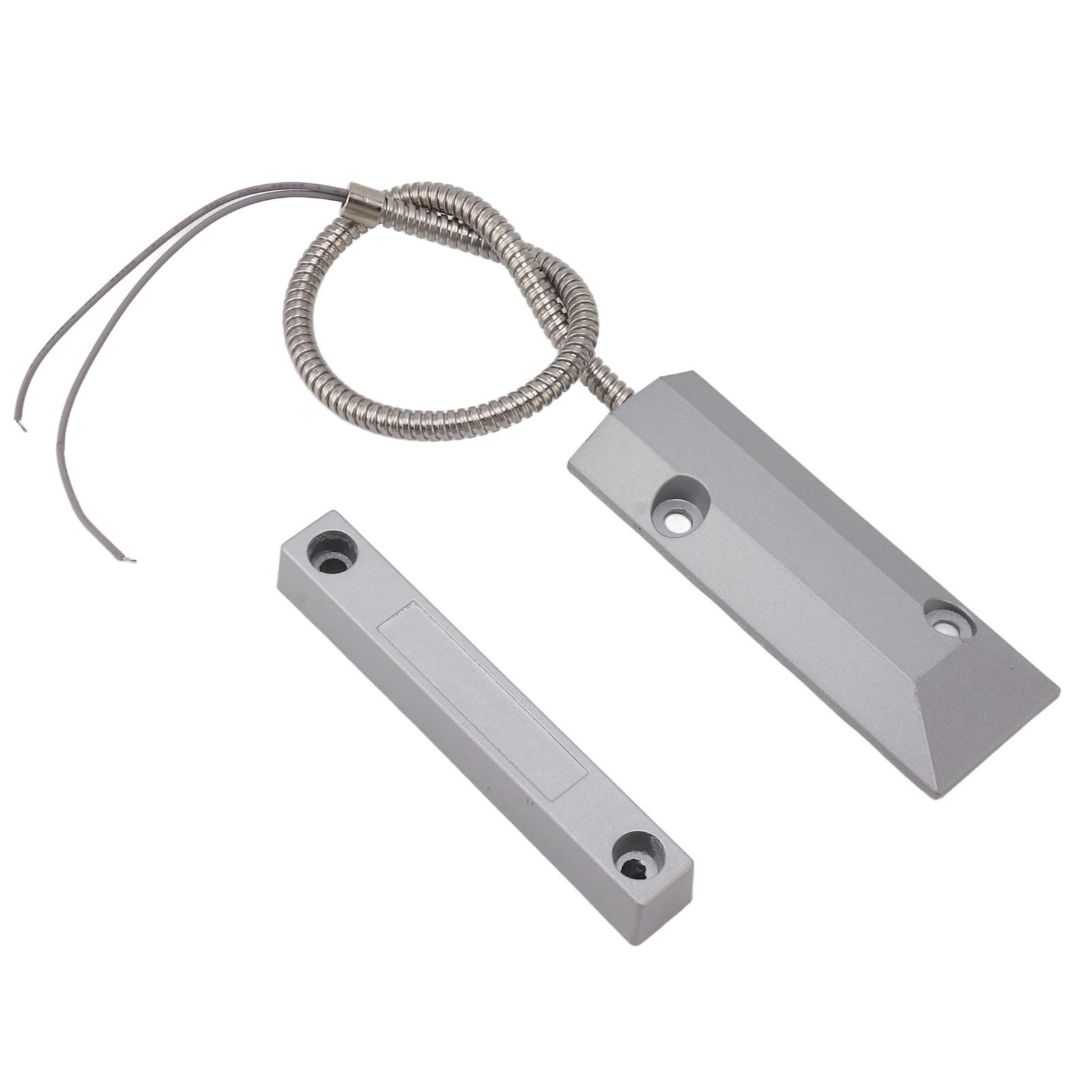 Overhead Garage Door Sensor, Wired Alarm, Magnetic Contact   Sensor with Strong Magnet Adsorption, Roller Shutter Security Alarm with High Sensit