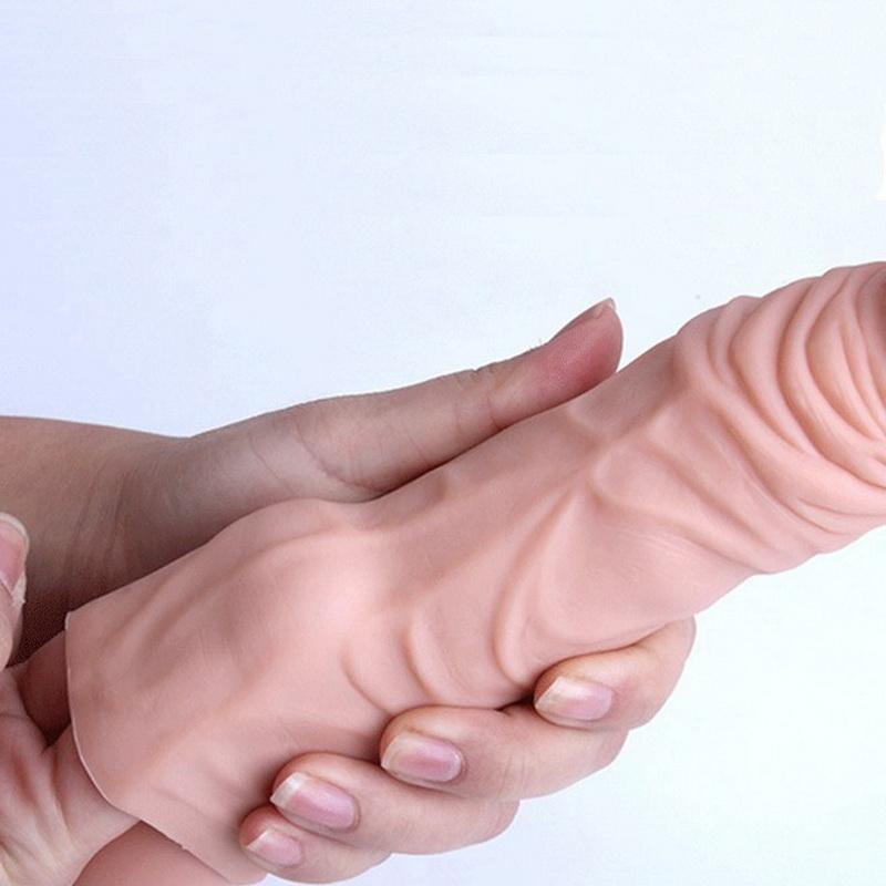 Reuse Condom Penis Extender For Men Condoms Adult Penis Sleeve Enlargement Cock Rings