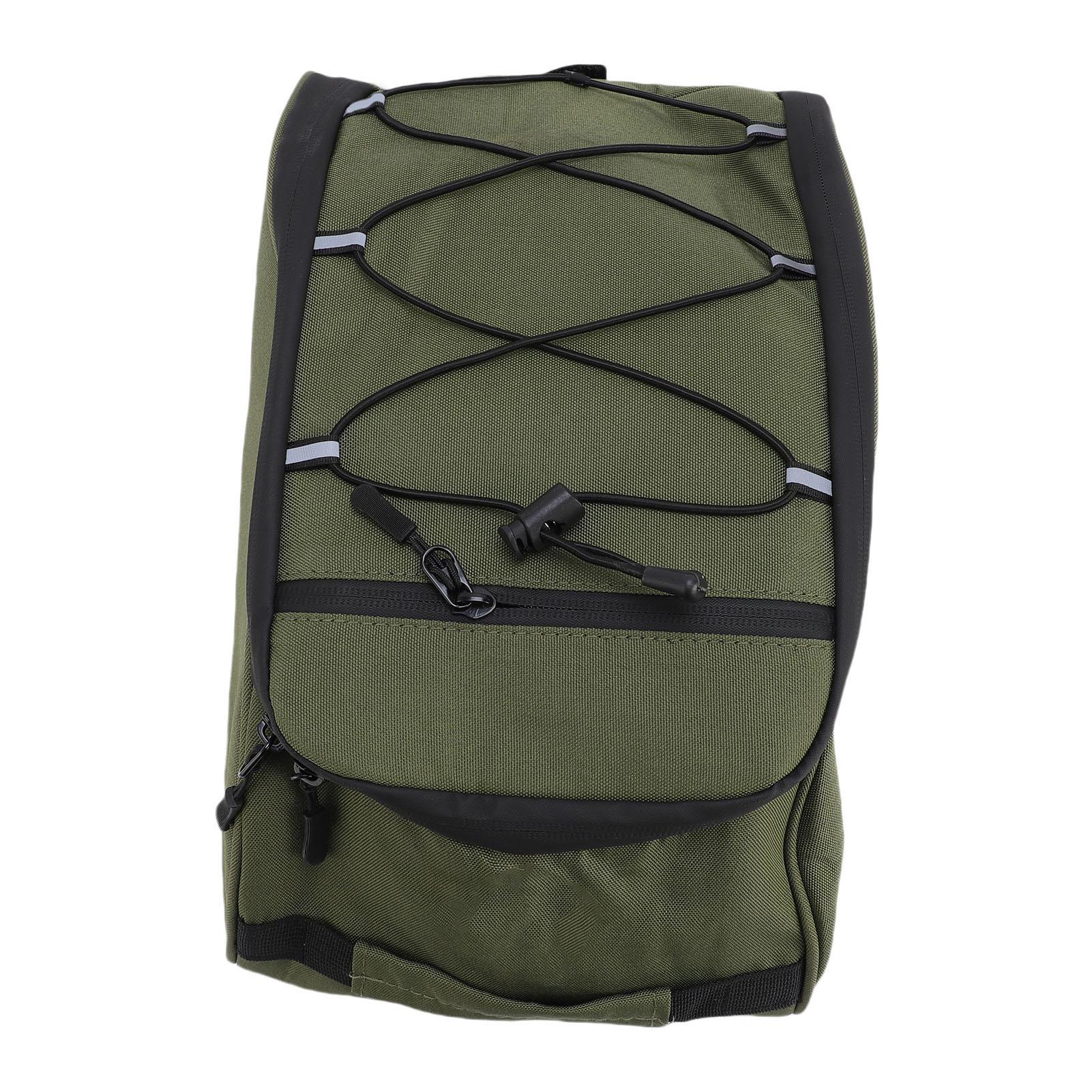 

Rear Bike Rack Bag 8L Bike Trunk Bag Saddle Seat Bag Carrier for Mountain Bikes Cycling Travel Commute Oxford Cloth Green зелёный