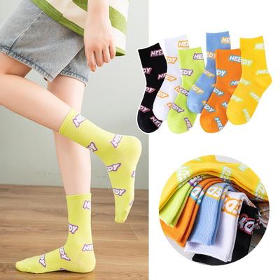 5 Paar Damen Schweißabsorbierende Mid-Tube Socken