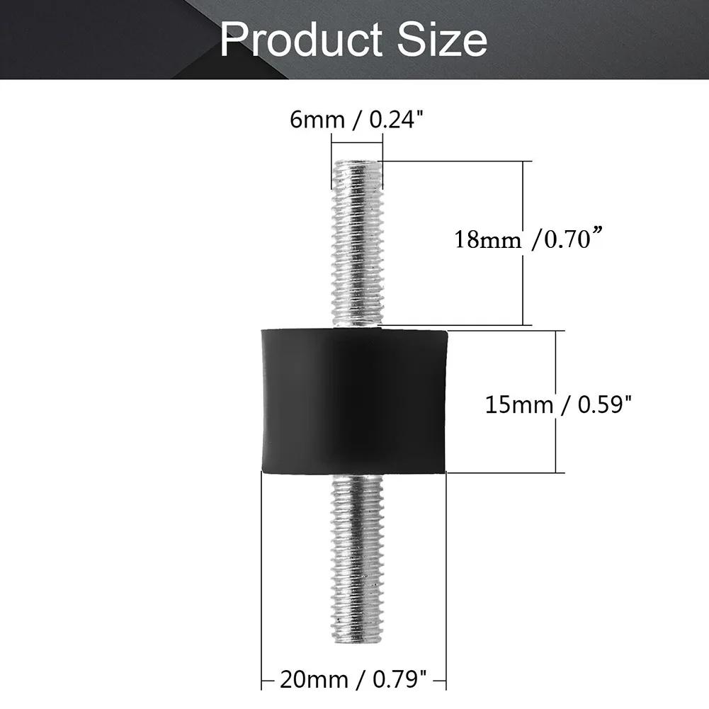 Rubber Vibration Isolator Mount Male Anti M3 M5 M6 Car Bobbin Isolator Damperm Herramientas Ferramentas Parafusadeira