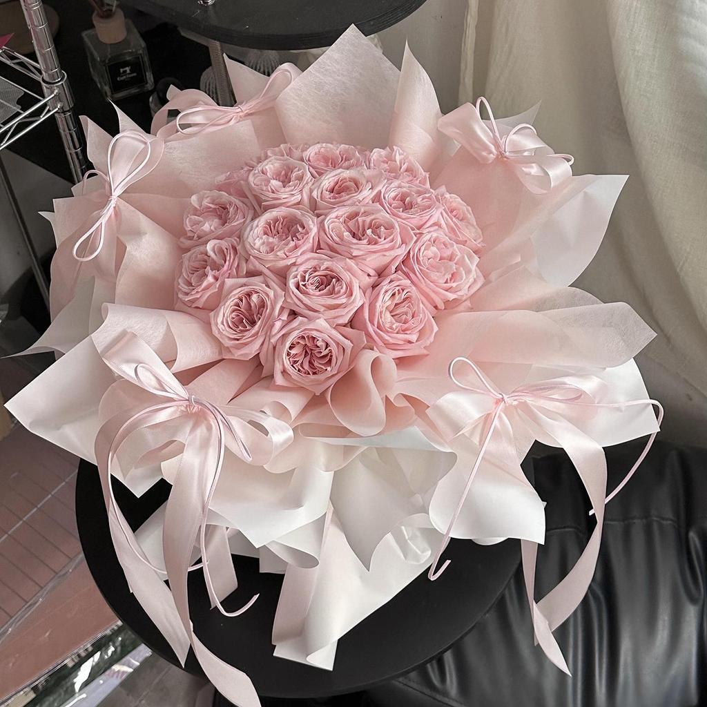 Lychee Mix Bouquet with Eternal Flower Soap for Girlfriend or Bestie - Ideal Birthday Gift