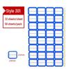 Colored Self-Adhesive Label Stickers for Handwriting, 50 Sheets - Office Use Name & Price Tags