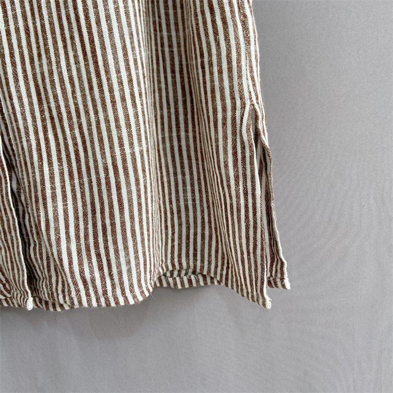 Australian Single Suz * Spring Summer Plus Size Women's Clothes Long Linen Shirt Dress Linen Shirt Dress