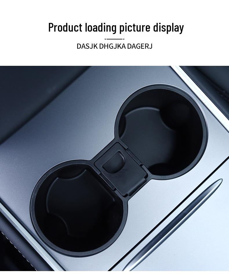 Silicone Anti-Shake Cup Holder for Tesla Model 3/Y Center Console