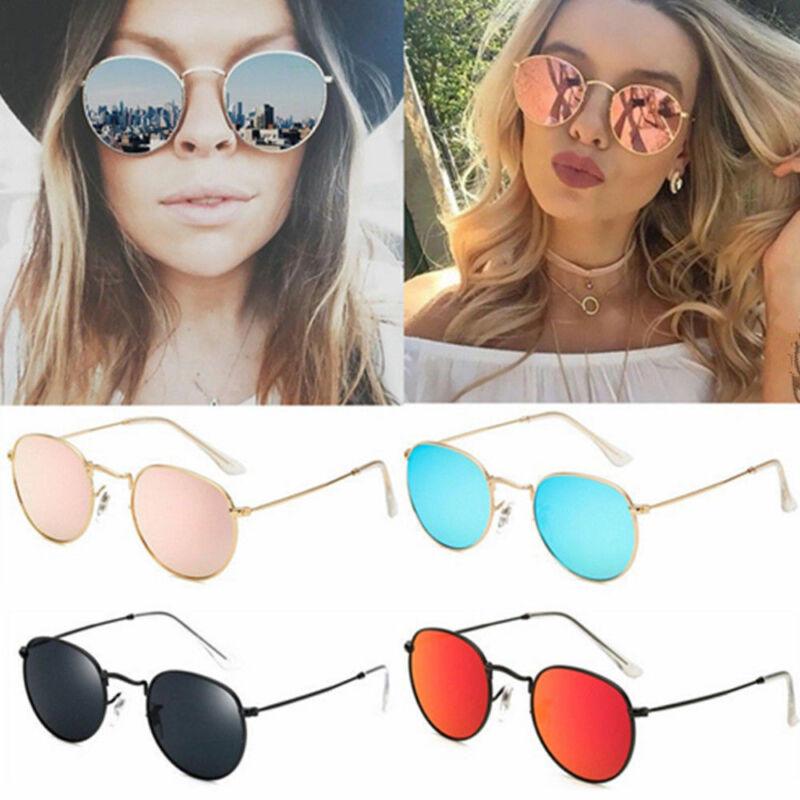Oversized Round Fashion Sunglasses Men Womens Vintage Retro Mirror Glasses Hot