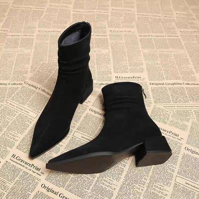 Fashion 2025 New Winter Women Ankle Boots Elegant Keep Warm Short Booties Women Fashion Outdoor High Heel Shoes Ladies Zapatos De Mujer