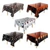 Halloween Table Cloth Skeleton Black Castle Ornament Desktop Decor for Home Dining Room Bar Decor Accessory