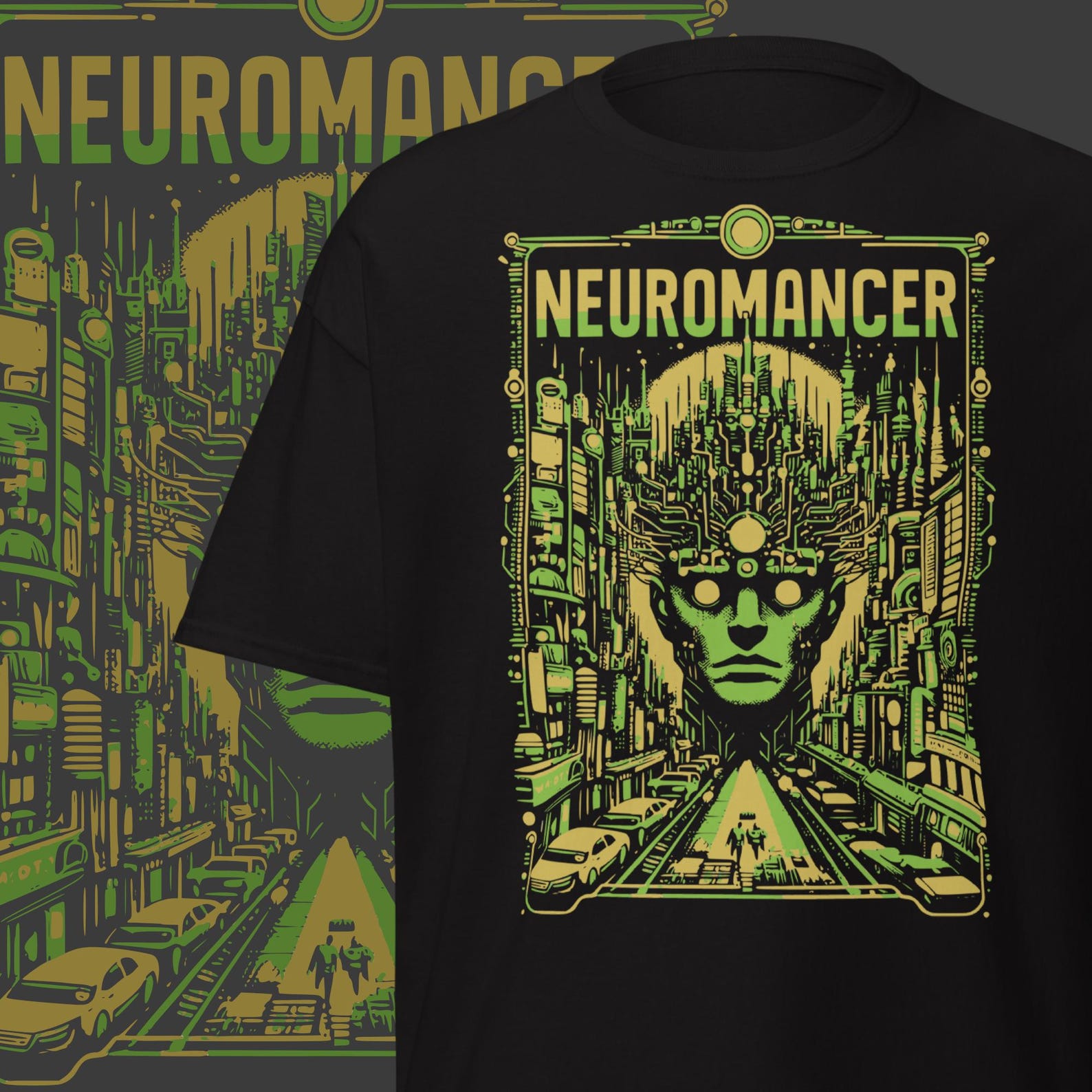 Neuromancer T-Shirt Sci-Fi Cyberpunk Clothing M