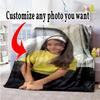 Customize Photos Personalized Photos Blanket Cozy Personalized Blanket Comfortable Versatile for Bed Livingroom Sofa Office Chair