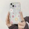 Simple color flower for iPhone17ProMax airbag mobile phone case 15 Apple 16 all-inclusive 13/14