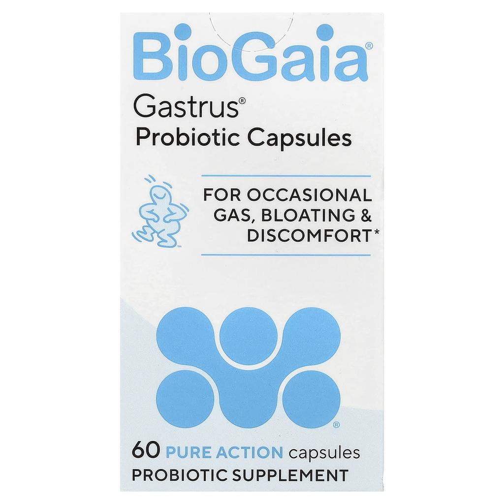 BIOGAIA Gastrus® Probiotic Capsules, Pure Action, 60 Capsules