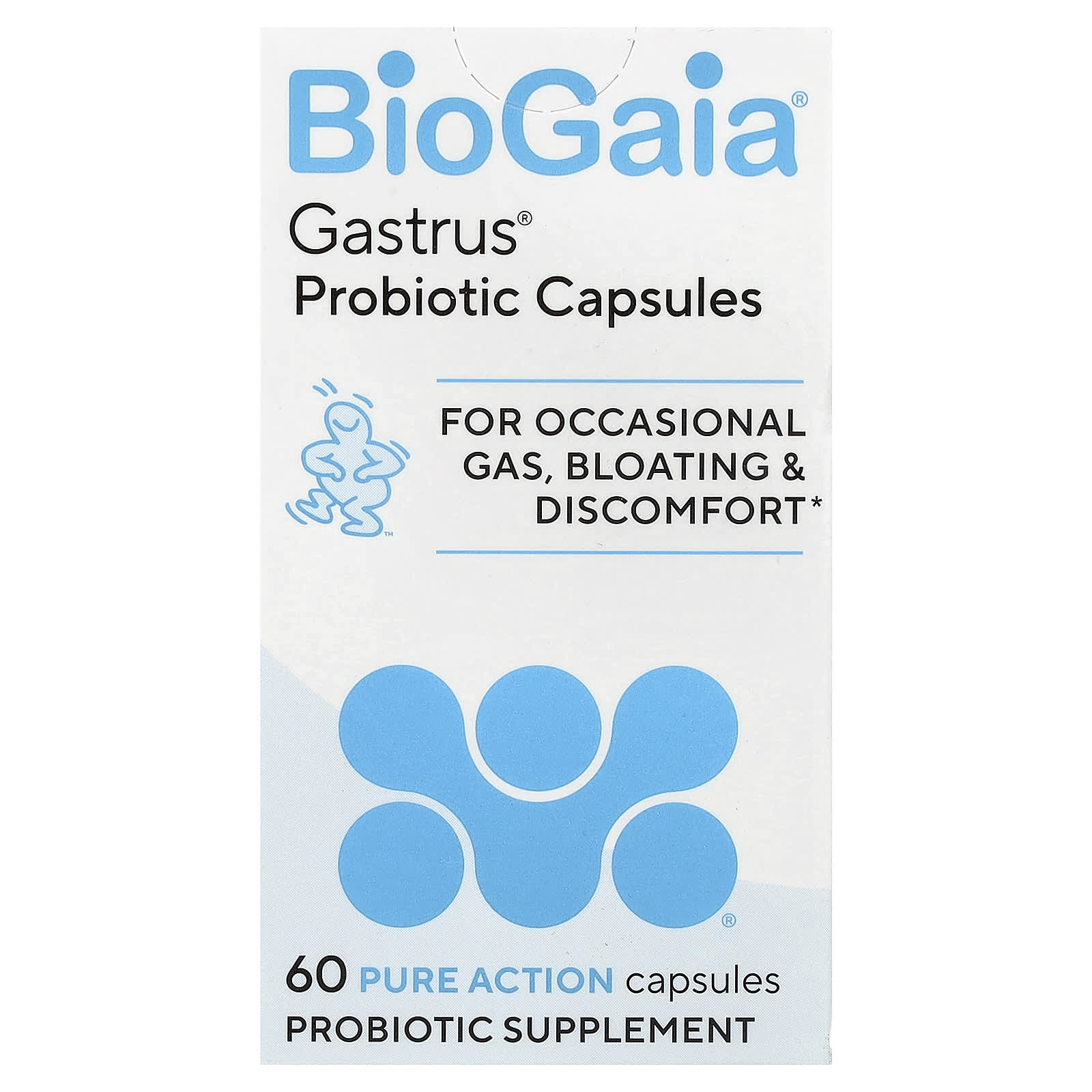 

BioGaia, Gastrus® Probiotic Capsules, Pure Action, 60 Capsules
