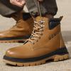 Men's High-Top Safety Shoes: Wear-Resistant, Anti-Smash, Anti-Puncture, Comfortable, Fashionable Work Footwear