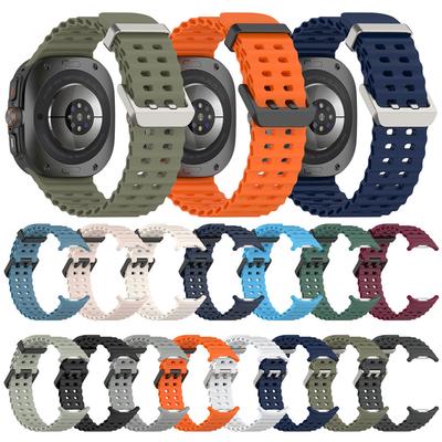 Silikonarmband für Samsung Galaxy Watch Ultra 47mm Ozeanband Sportarmband Zubehör