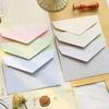 5pcs Macaron Envelopes High Grade Thick Paper Cash Envelopes Kawaii Wedding Party Invitations Cards Postcards Cover for Letters