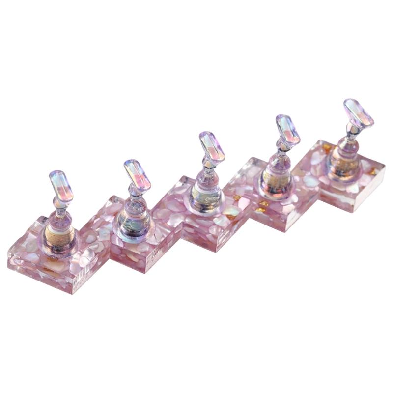 

5Pcs Multifunctional Nail Extension Holder Manicure Nail Art Accessories Display Stand Of Artificial Nails Securely