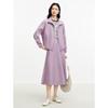 JUZUI Fashion Zipper Pocket A-line Skirt