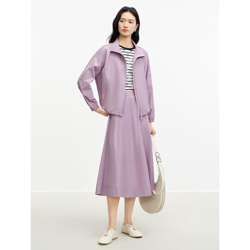 JUZUI Fashion Zipper Pocket A-line Skirt