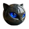 Mini Cat Stone Resin Cat Head Figurine Collectible Healing Stone Marble Texture Cat Stone Keepsake Gift for Cat Lovers Women Men
