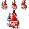 Christmas Costume Red Drooping Ear Rabbit Dress For Holiday Party Women