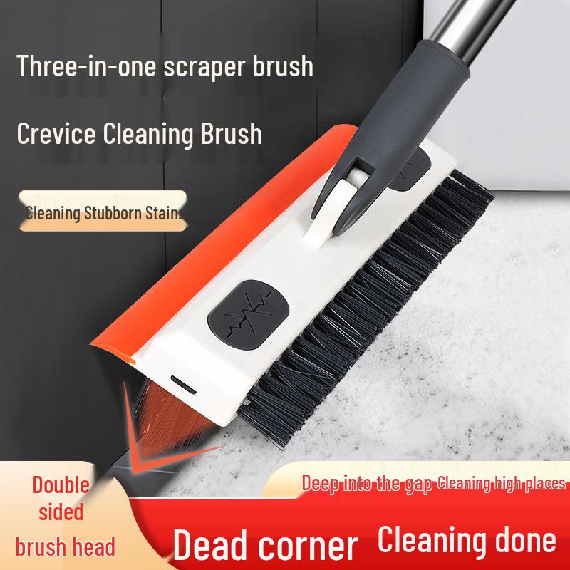 Magic No Dead Angle Bathroom & Tile Floor Brush with Stiff Bristles