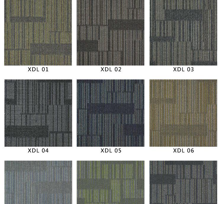 Modular Jacquard Carpet Tiles for Offices, Hotels, Apartments, Airports, Exhibitions, Shops, and Living Rooms