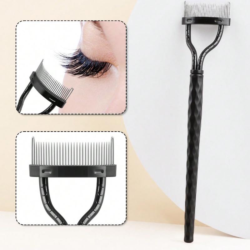 

1pc Diamond-Pattern Lash Separator, Professional Eye Makeup Tool for Daily Makeup, Helps Separate Lashes чёрный