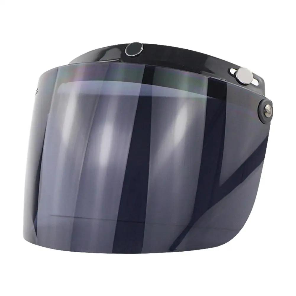 

Motorcycle Helmet Visors Bubble Mirror Three Button Type Retro Open Face Helmets Lenses Accessories For Shade Sh D3a8
