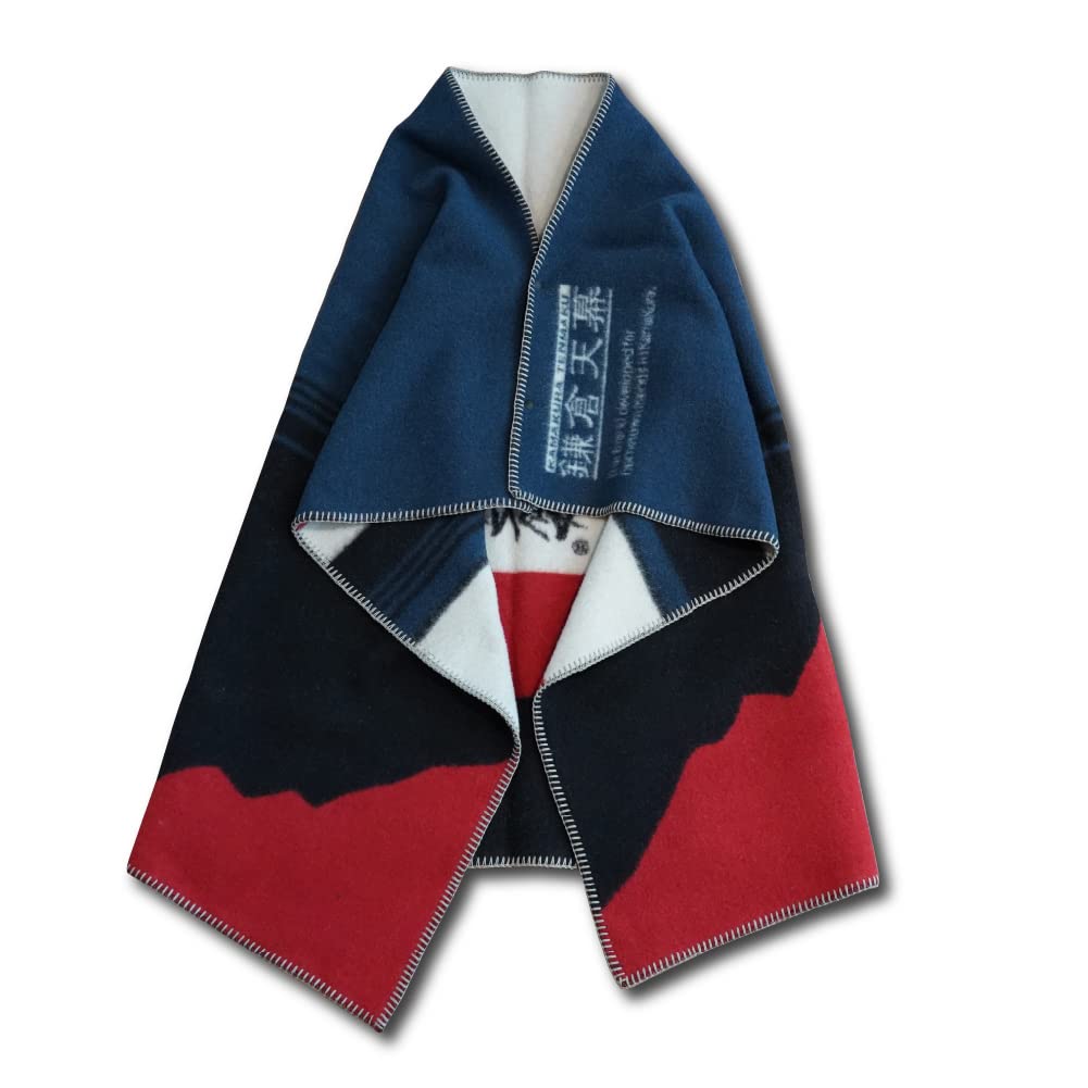 Kamakura Tenmaku Logo Blanket NANGA Kamakura Tenmaku Multifunctional Outdoor Blanket Towel Poncho Throw Camping Large Cold Protection Warm Gift