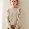 Women's Cashmere Sweater: Thickened Half-High Neck Knitwear, Solid Color, Soft and Warm for Autumn/Winter