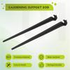 A84E-Irrigation Drip Support Stakes 1/4 Inch Tubing Hose For Vegetable Gardens Flower Beds Herbs Gardens Black 200 Pack