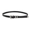 Genuine Leather Business Waist Belt For Women With Round Buckle For Office Attire