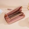 New Fashion Women Long Wallet Large Capacity Multiple Card Slots Zippered Purse Business Handbag Card Holder Wallet Coin Bag