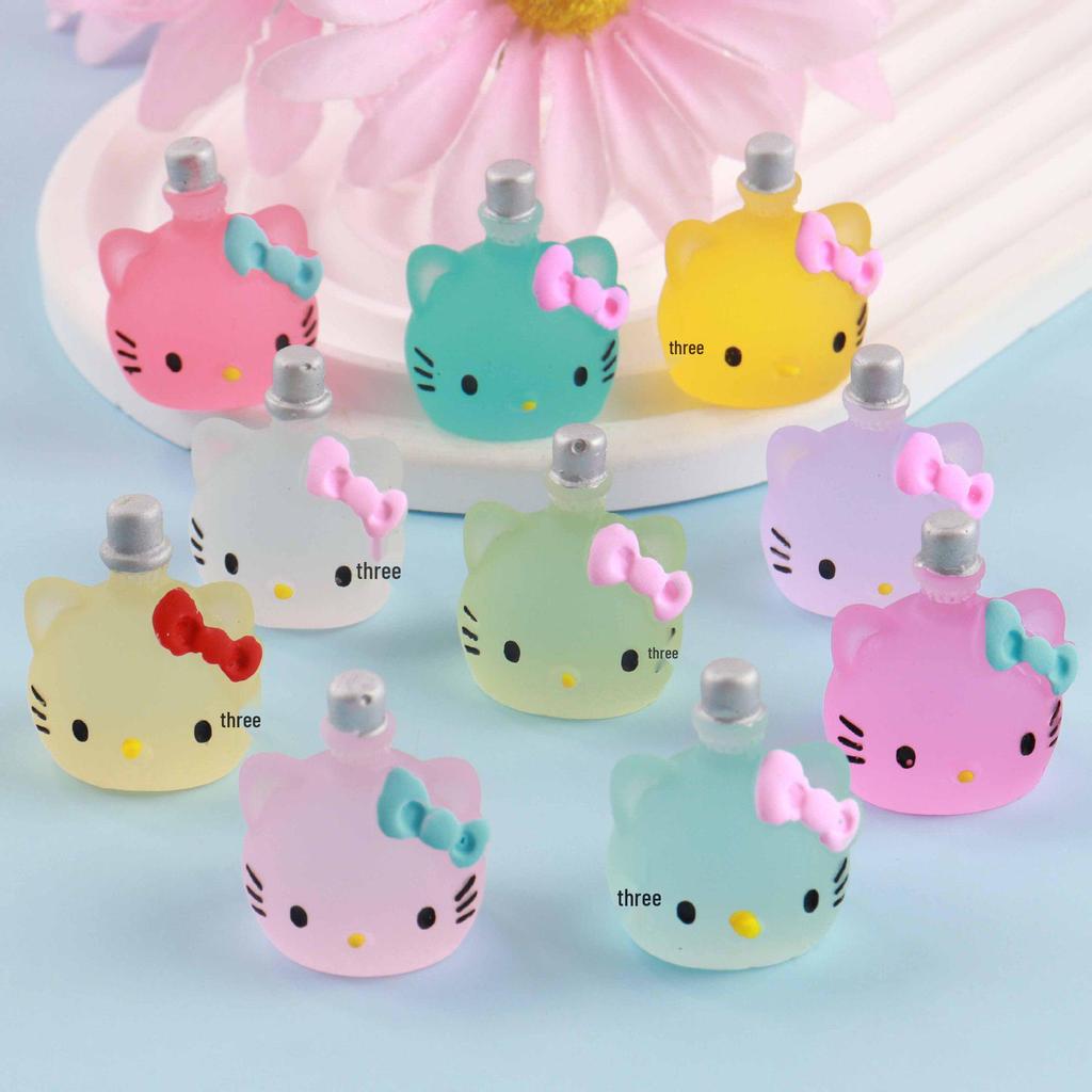 Resin Mini Luminous Animal Figurines - DIY Cartoon Toys for Micro Landscapes, Ideal Children's Gift