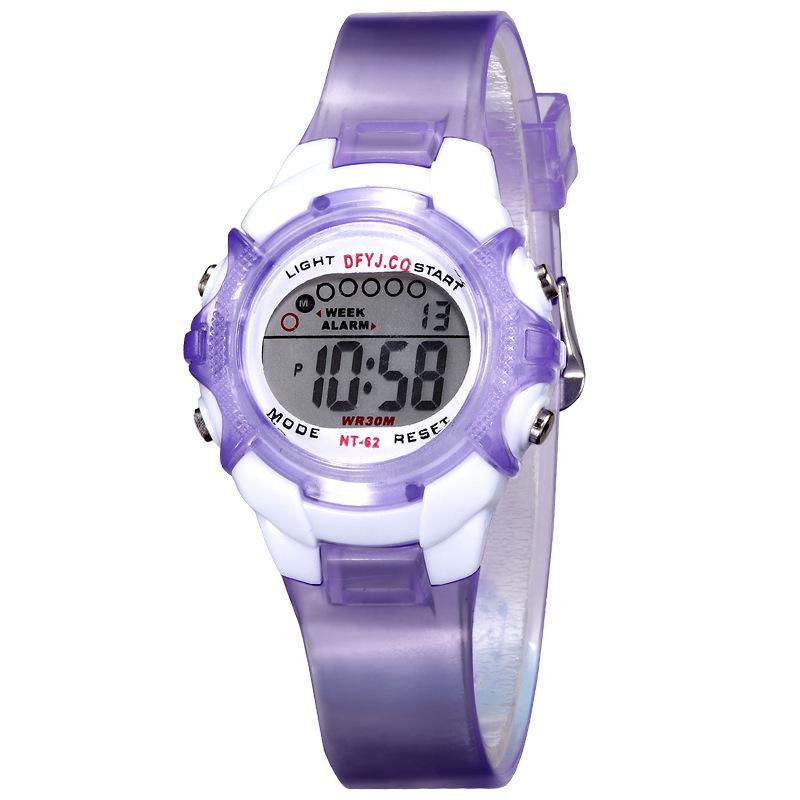 Digital Children's Watch - No Alarm, Calendar, Week Display, Night Light