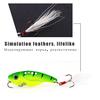 4pcs Metal VIB Fishing Lures Bass Spoon Crank Bait Artificial Bait Fishing Lure with Hooks Tackle