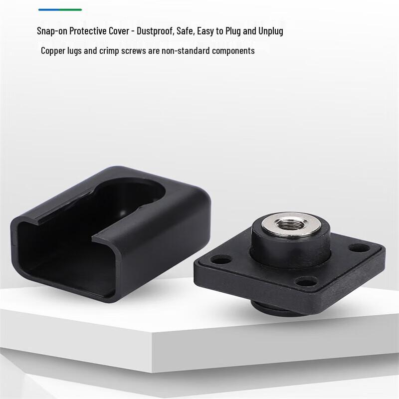 Square 120A Bulkhead Terminal Post Connector for Lithium Batteries (2-Pack)