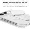For iPhone Duo Fold Case Luxury PU Leather With Hinge Stand Protective Back Cover Magnetic Wireless Charging Phone Shell Funda