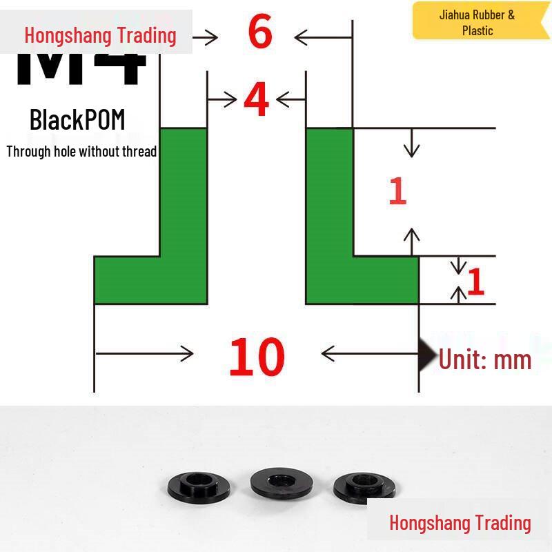 Step T-Shaped Nylon Insulating Bushing Washer, M3-M35 Thread Protection Spacer