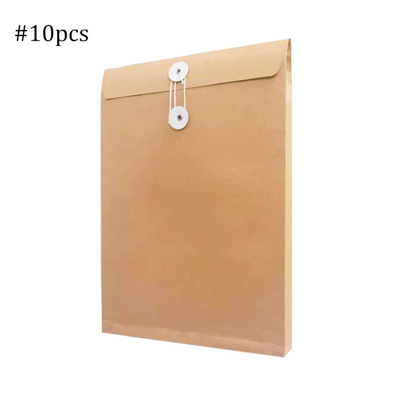 Premium Kraft Paper File Envelope A4 Document Folder with String Closure for Office School Use Document Envelope