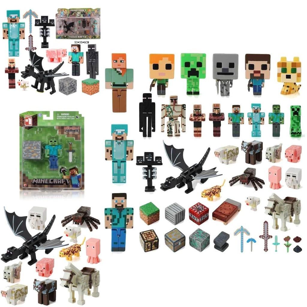 Minecraft Puslespils Actionfigurer Samling Høj Kvalitet Boligdekoration Og Gave Til Spillere