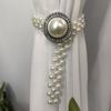Creative Imitation Pearl Curtain Ties Butterfly Clips Window Curtain Tie Belts  Shower Curtains