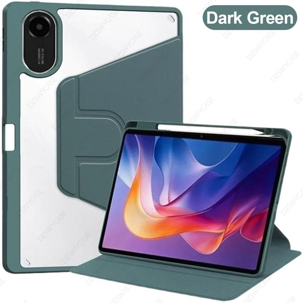 Rotating Case for Redmi Pad 2 11 Inch , 360° Protective Cover, Auto Sleep/Wake with Pencil Holder Case