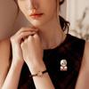 1Pc Traditional Clothing Russian Girl Brooch Versatile Zinc Alloy Retro Backpack Pin Russian-style Metal Brooch