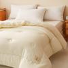 Class A Antibacterial Soybean Fiber All-Season Quilt: Cool Summer Duvet-Insert & Cozy Winter Quilt for Student Dorms