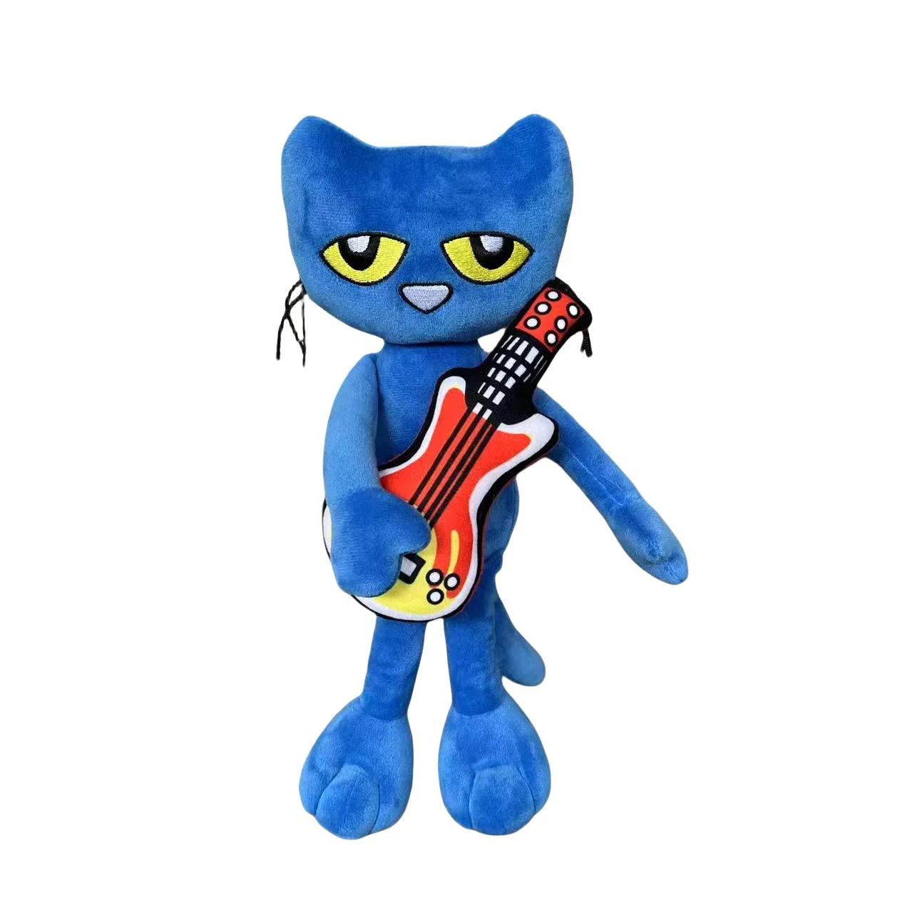 

30cm Cartoon Smile Pete Cat Plush Toy Anime Blue Kitty Animal Stuffed Doll Accompany Baby Sleeping Dolls Kids Birthday Present style C
