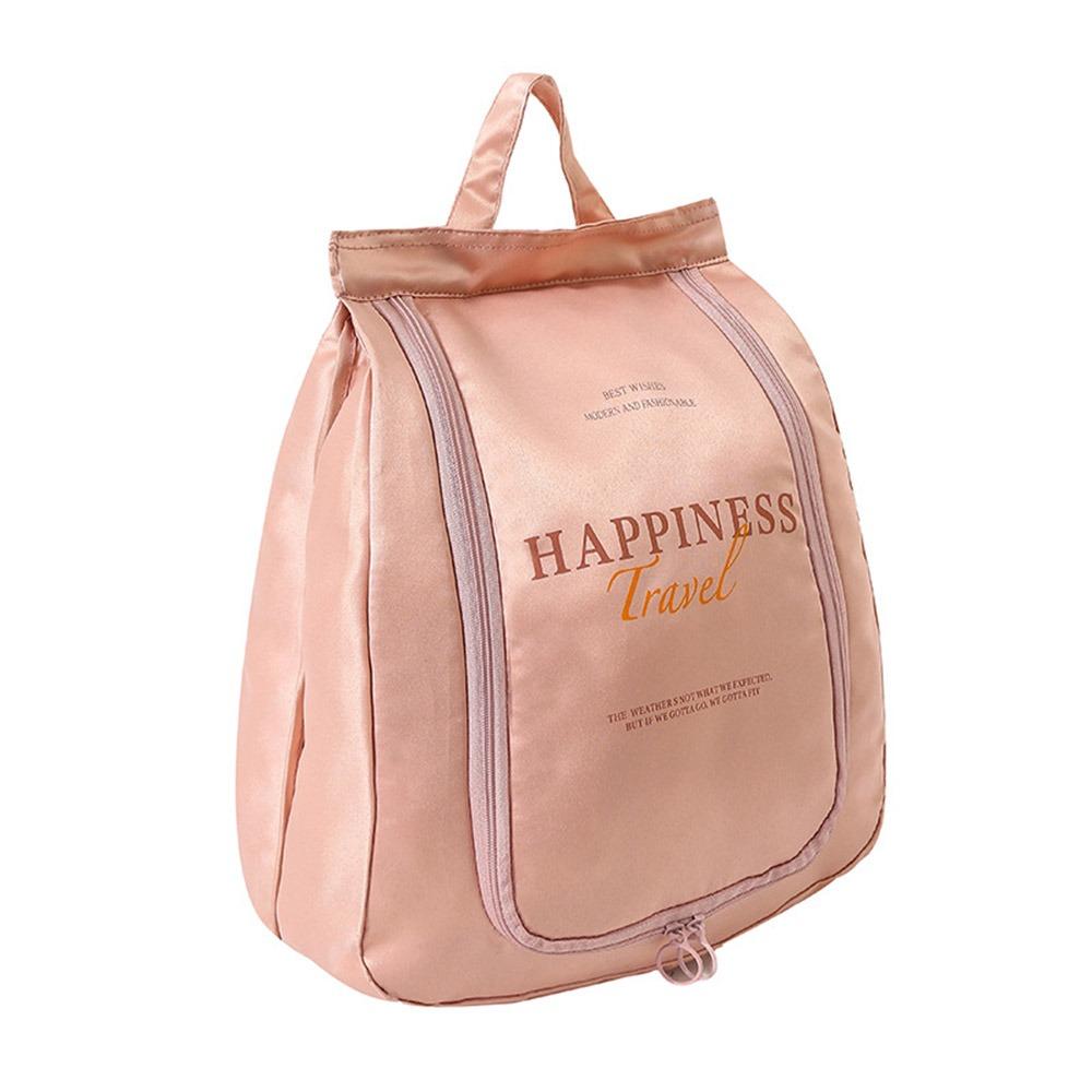 

Прочная двухслойная сумка для хранения обуви большой вместимости, пыленепроницаемая сумка для обуви с ручкой, чехол для обуви розовый