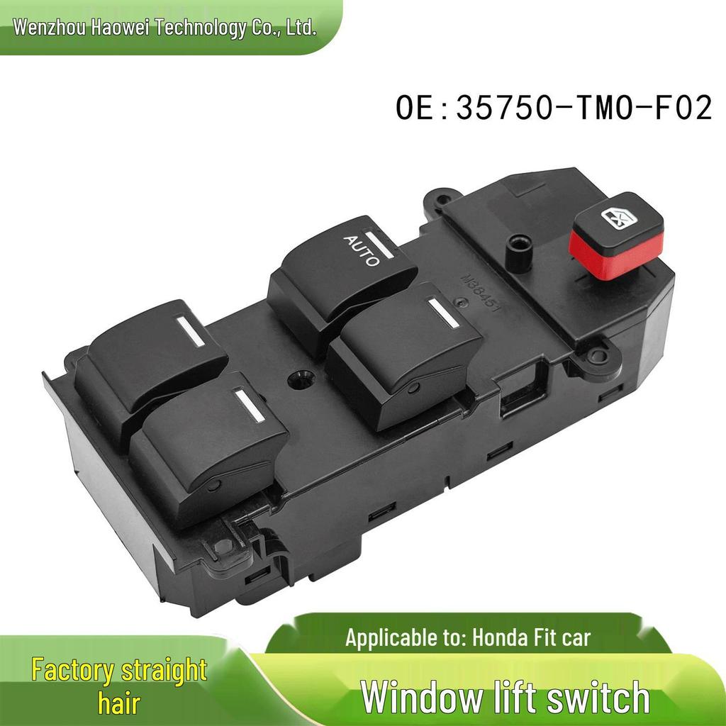 35750-TMO-F02 fits the 2008-2012 Honda City electric window lift control button.