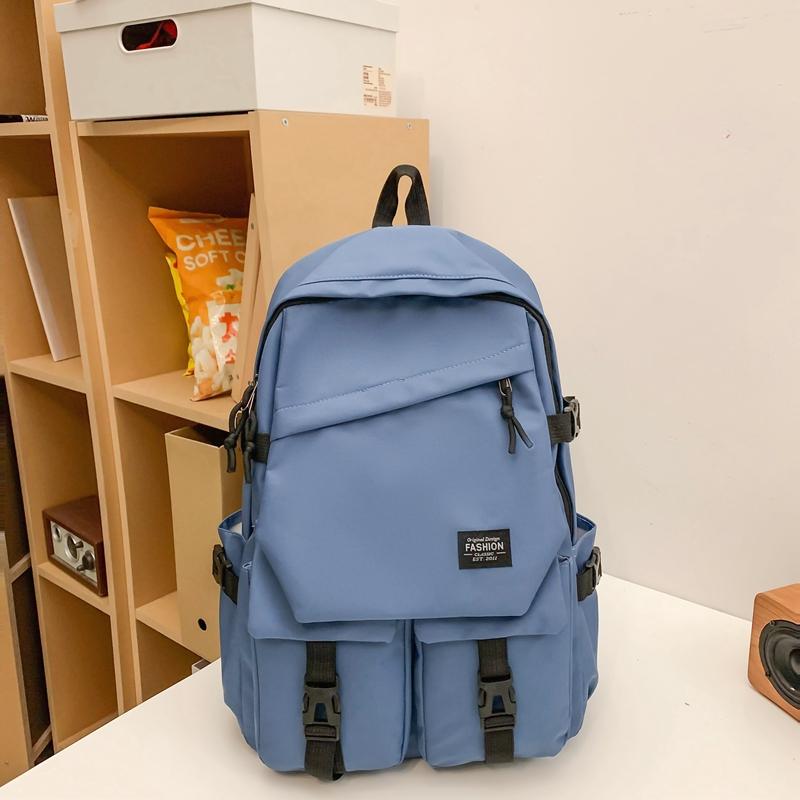 Damen Rucksack im Campus-Stil, einfarbig, für Männer, große Kapazität, Schultasche für Schüler